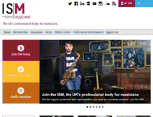 Tablet Screenshot of ism.org